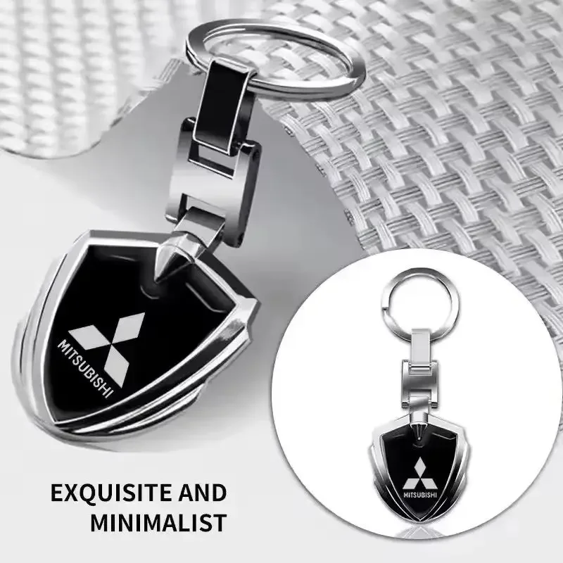 

Car Keyring Holder Gift for Mitsubishi Compatible with All Models Pajero Outlander Lancer Keychain Accessories
