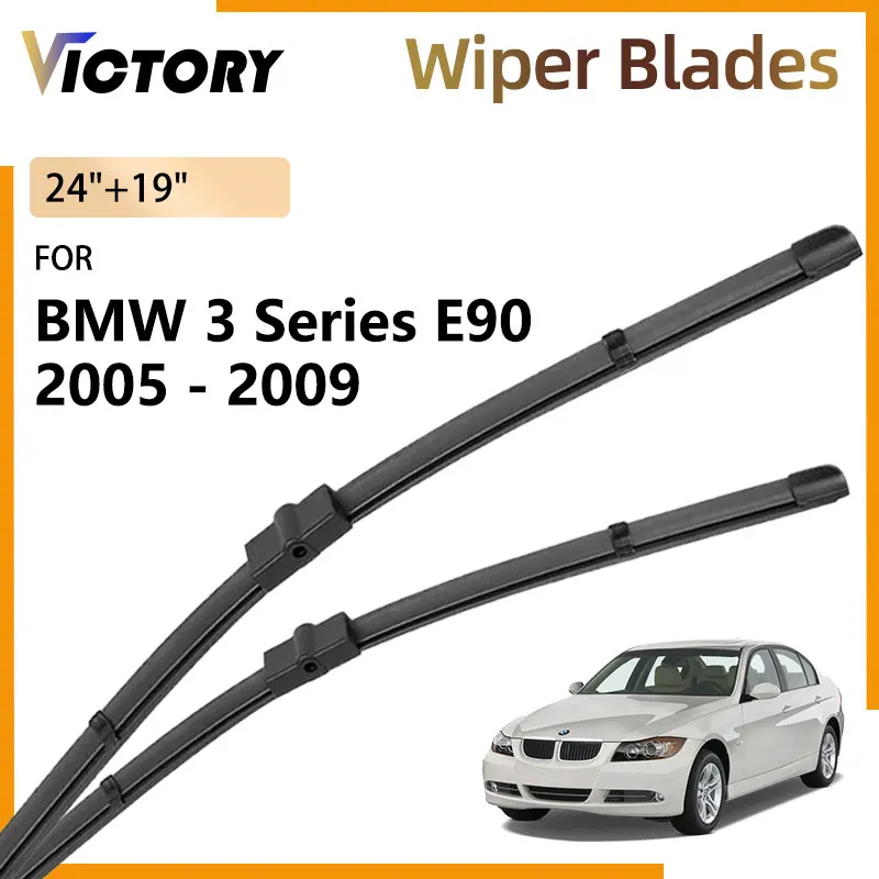 

For BMW 3 Series E90 2005 - 2009 2008 2007 2006 Saloon Accessories Car Front Wiper Blades Windshield Windscreen Window Brushes