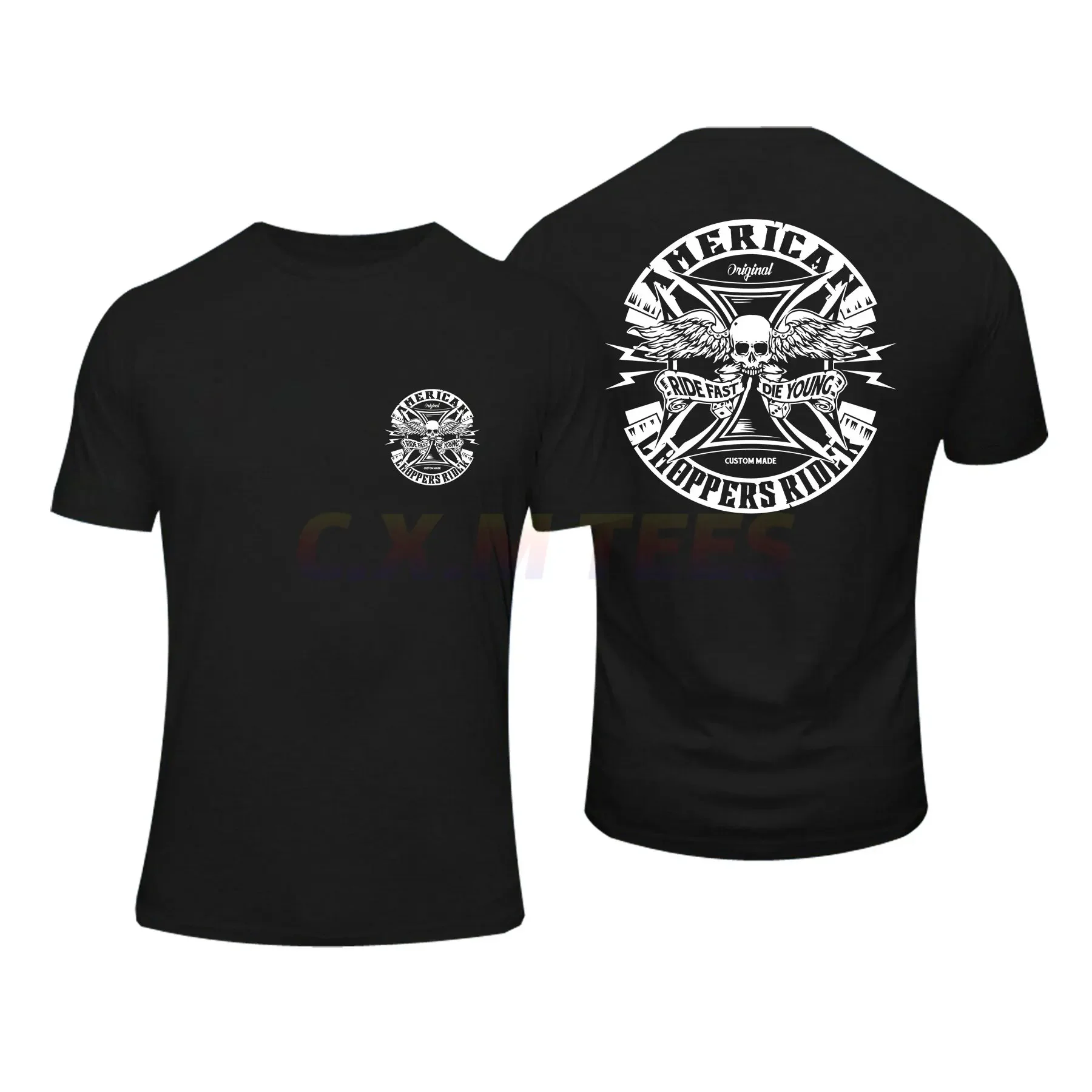 

Amazing Men Chopper Rider Respect Is Earned Honesty T Shirt Double-sided Casual Oversized T-shirt Male T-shirts Graphic S-3XL