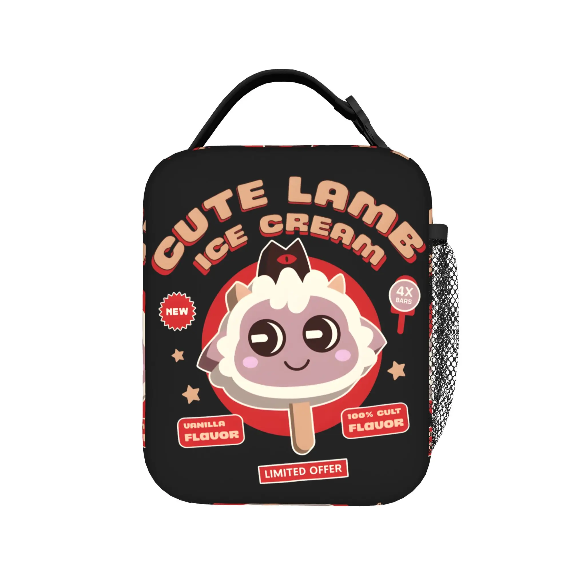 Lamb Ice Cream Cult Of The Lamb Insulated Lunch Bags Thermal Bag Reusable,Lunch Container  Leakproof Lunch Box Tote Food Handbag