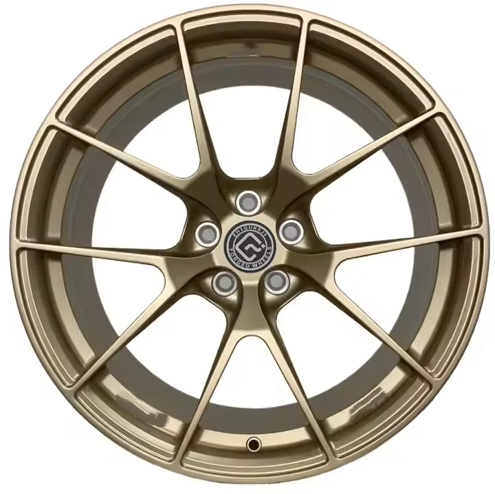 

High end private customization 17-26in custom forged rims, 5x108 PCD matte gold coating personalized passenger car modification