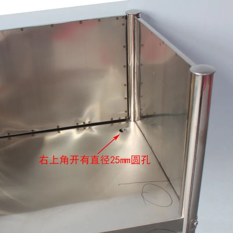 Stainless steel storage rack with enclosure, gas cylinder rack, stove, kitchen with fence, storage rack, suitable for street sta