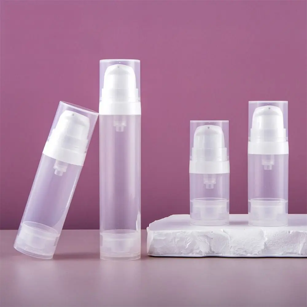 5/10/15/25ml Plastic Lotion Bottle Travel Portable Liquid Foundation Cream Dispenser Transparent Vacuum Cosmetic Container