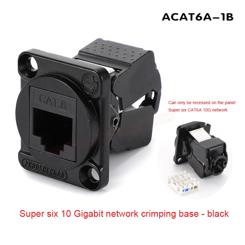 D-Typ-Modul RJ45 CAT5E Vertikaler Panel-Mount-Stecker Netzwerk-Ethercon-Chassis-Buchse, D-N8FDP RJ45-Einvoer/Pass-Buchse für Panelmontage – Detail 28