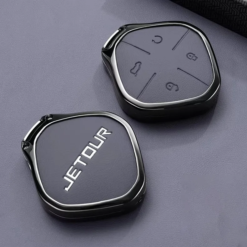 Zinklegierung Schlüsselhülle für Chery Jetour Dashing Zubehör X-1 Plus DTC IDM 2025 2026 Fernbedienungsabdeckung Schlüsselanhänger Halter – Detail 9