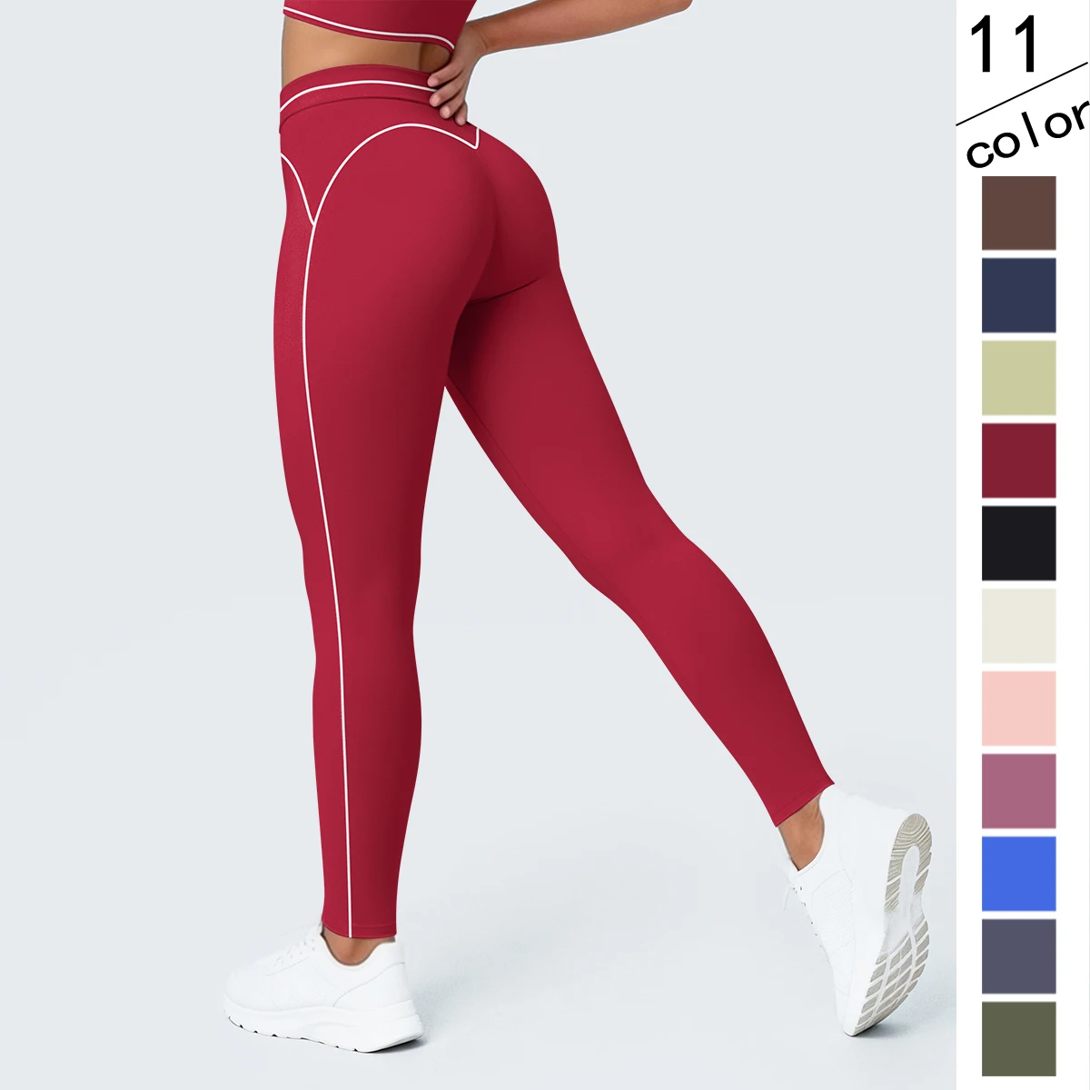 Rooftrellen Color Blocking Woman Pants High Stretch Hip Push Up Fashion Stripe Fitness Sports Yoga Pants Gym Yoga Leggings