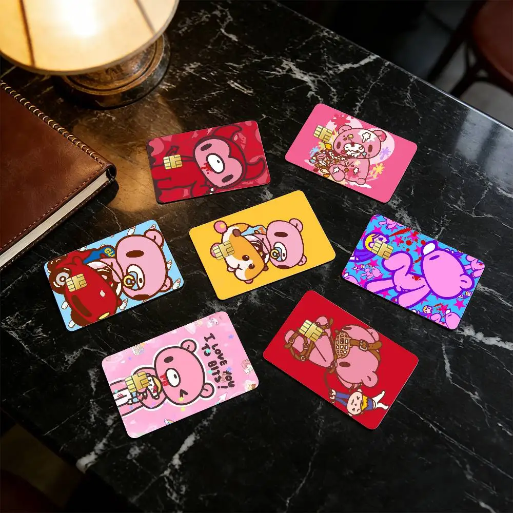 

G-Gloomy B-Bear-es Rebellious Credit Card HD Stickers Game Card Decal Small Chip Waterproof Sticker