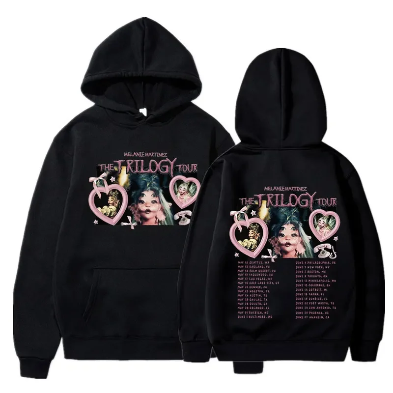 Melanie Martinez The Trilogy Tour Portals Hoodies Men Women Fashion Vintage Long Sleeve Hooded Sweatshirts Harajuku Pullovers