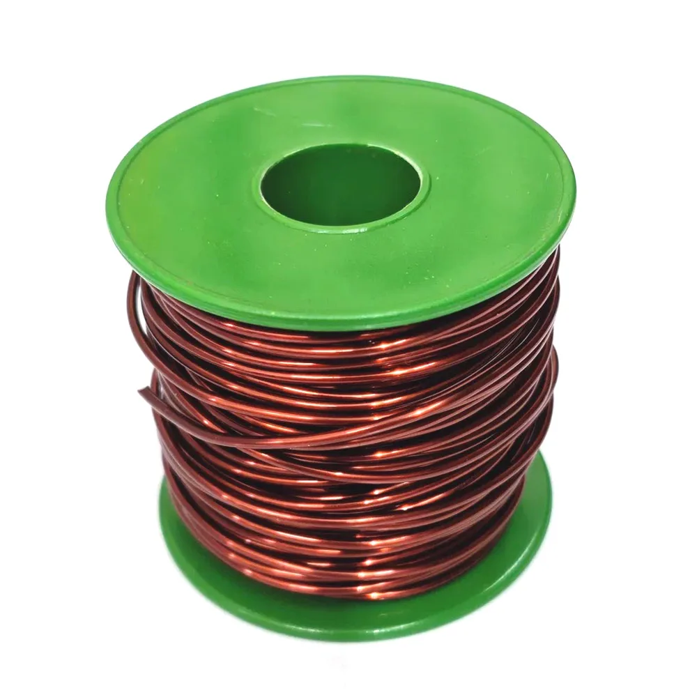 QZY-2/180 500 جرام/لفة سلك مطلي بالمينا درجة مقاومة درجات الحرارة العالية سلك نحاسي مطلي بالمينا 0.47 0.51 0.6 0.7 0.8 1.0 2.5 مللي متر QZY180 #5