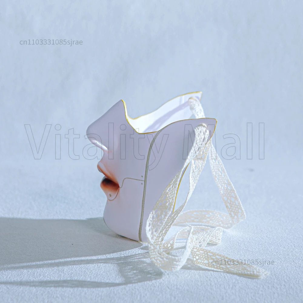 قناع تجميل لطيف وجمال ميكانيكي جديد بنصف وجه سفلي، جميع الأشياء، وجه كامل للبالغين من الرجال والنساء، فستان مهرجان هانفو الخيالي #3