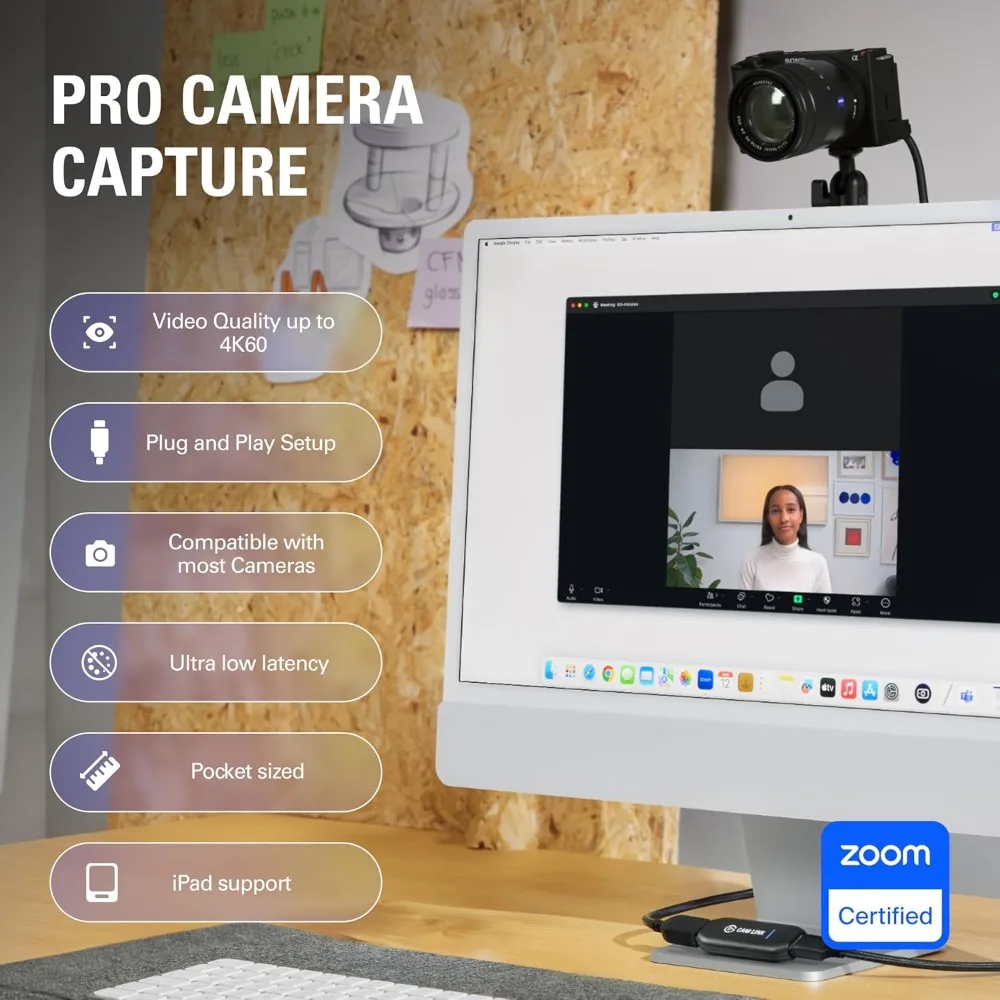 Ultra HD 4K HDMI Capture Card USB 3.0 – 4K30/1080p60 DSLR & Action Cam Webcam Converter for PC, Mac, iPad