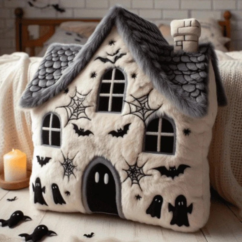 Halloween Spukhaus Plüschpuppenkissen