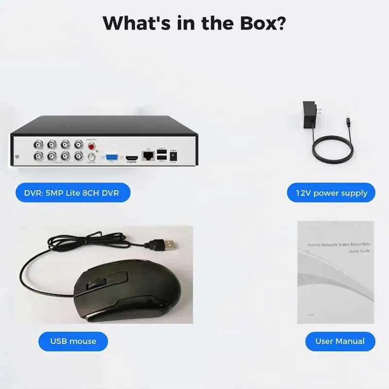 الحرس المشاهد XVR301-08G3 5MP-N الهجين DVR 8CH BNC + 4CH IPC cctv كاميرا مراقبة مسجل فيديو دعم الصوت المحوري UNV OEM #6