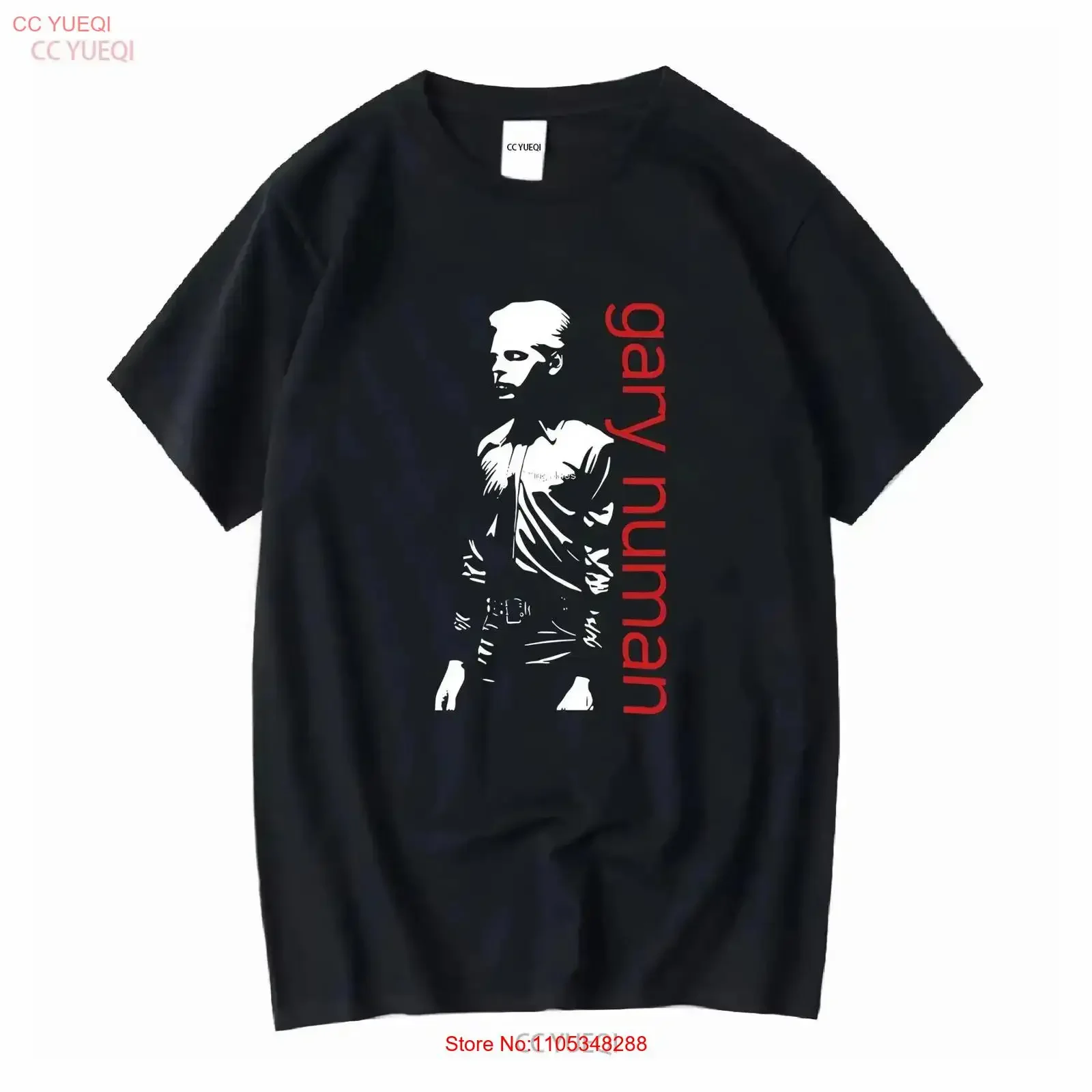 Vtg Gary Numan Music Star Baumwoll-T-Shirt in schwarzer Vollgröße AA1375 Vintage Washed Soft Homme Bequeme lässige Streetwear