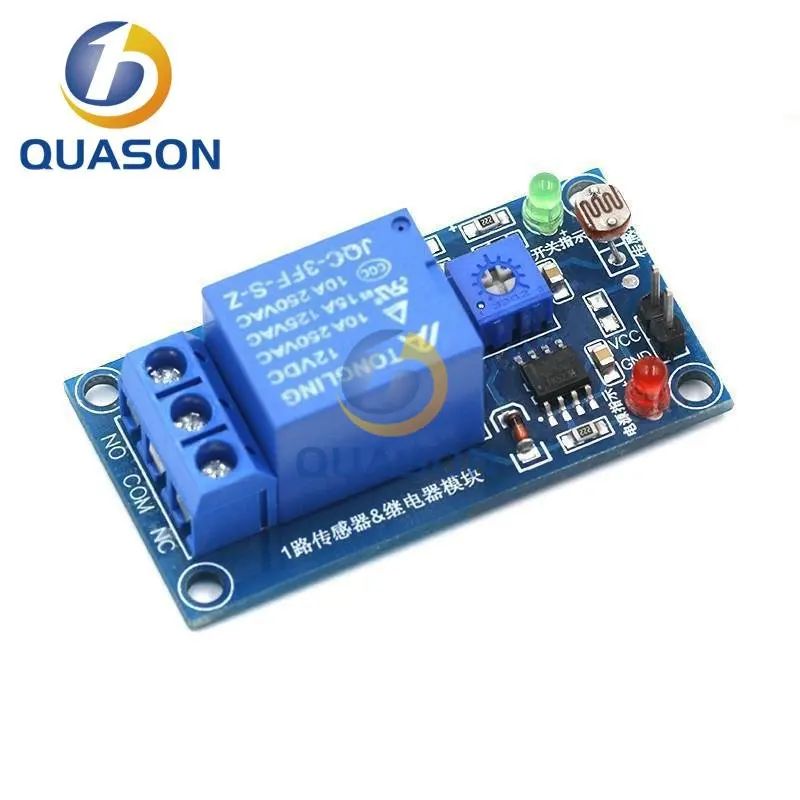 5V 12V Light Photoswitch Sensor Switch LDR Photoresistor Relay Module Light Detection Photosensitive Sensor Board