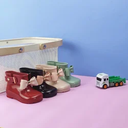 New Soft Soled Rubber Boots for Children Cute Princess Jelly Water Boots Fashion Trendy Rain Boot Girl Туфліки На Дівчинку