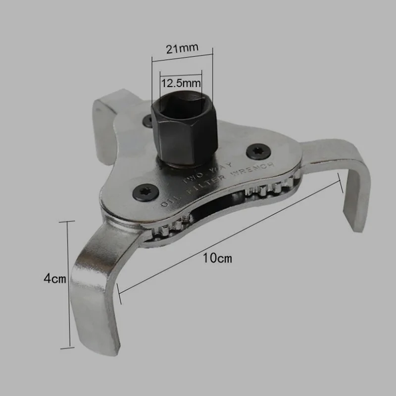 Strumento chiave per filtro olio bidirezionale regolabile per riparazioni automobilistiche – 60–120 mm