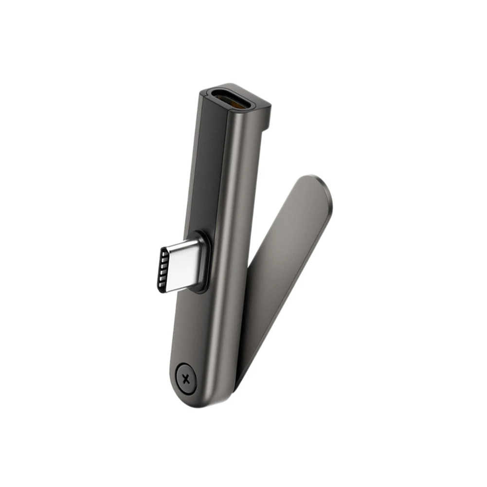 

USB-C адаптер для быстрой зарядки 240 Вт со складной подставкой для путешествий, игр и офиса, из алюминиевого сплава и ПВХ, с поддержкой передачи данных 480 Мбит/с