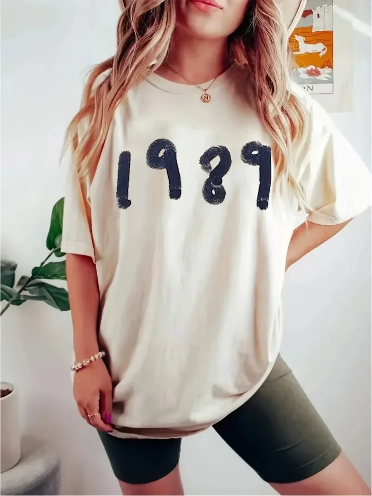 Summer Women C T Shirt Born 1989 Taylors Swifts Short Sleeve Tee Shirt Free Shipping The Eras Tour