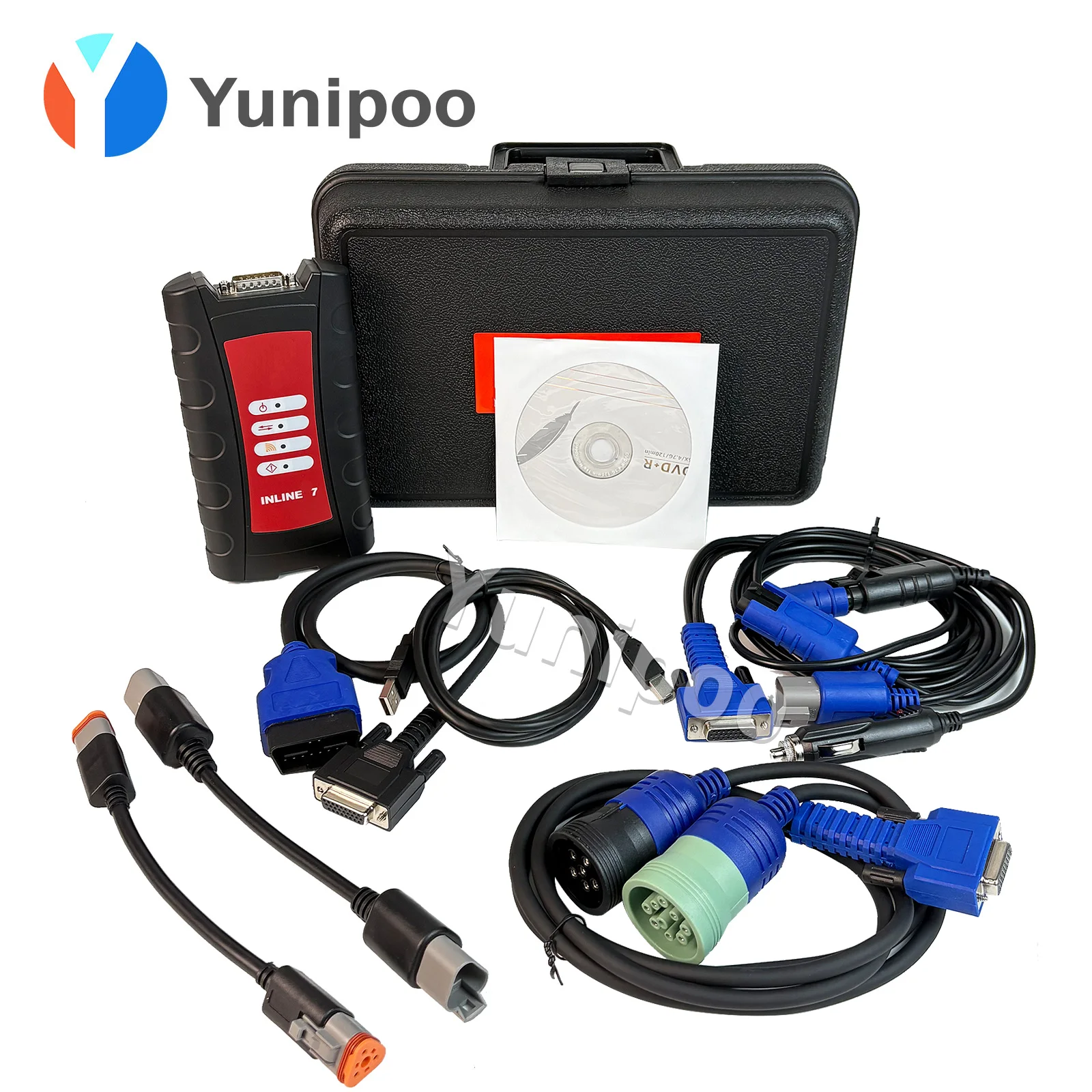 

Heavy Duty Truck Scanner Cummins INLINE 7 Data Link Adapter Insite V8.7 Software Diagnostic Tool for Cummins Engines