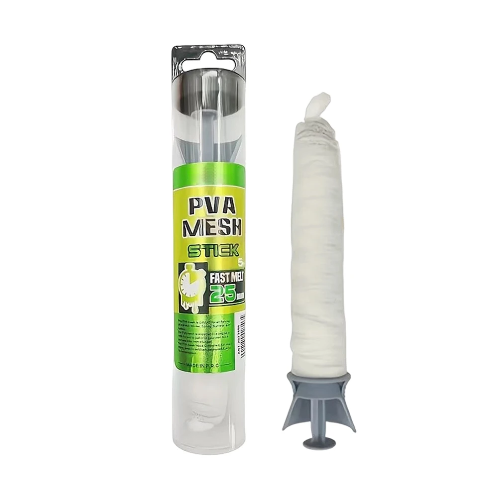 5M Carp Fishing PVA Water Soluble Net for For freshwater Use Compatible with Bait Filling Systems 18mm 25mm 37mm Mesh Sizes view 2
