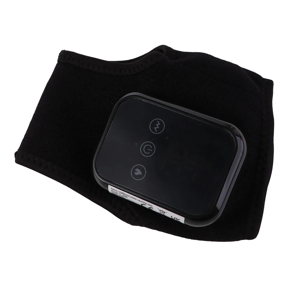 

With 3 Vibration Modes Heating Ankle Protection Strap Joint Protector Compression Ankle Wrap Foot Massager Side Stabilize 3-in-1