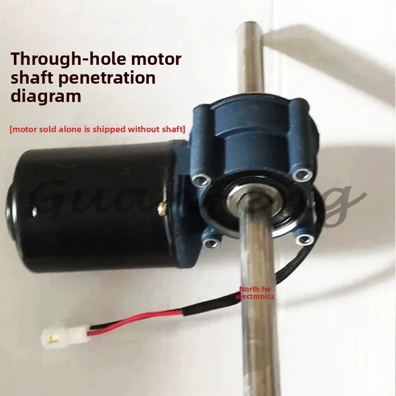 Enhanced 120W DC Permanent Magnet Motor, Hexagonal Hole Motor for Rotary Tiller Seeding Fertilizer Box