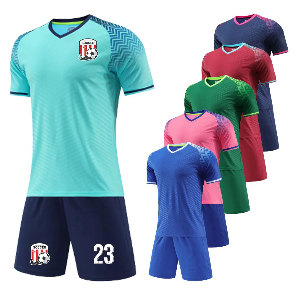 Personalized Custom Children Adult Soccer Jersey Sets 2 Piece Short Shirt Sport Outfit Clothing Quick Dry Football Uniform Suit