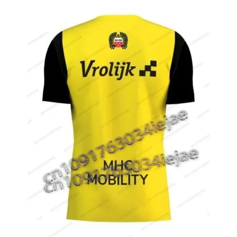 

NAC Breda 2425 Dutch Football Jersey Unisex Short Sleeve round Neck Loose Breathable Training T-Shirt for Men And Women moto
