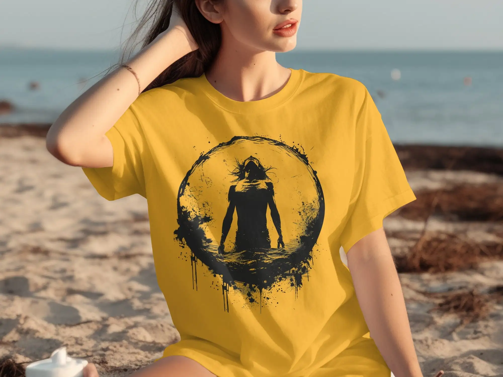 Empowered Woman Silhouette Art Inspiring Female Strength T Shirt Celebrating Women Power Stylish Unique Statement Piece