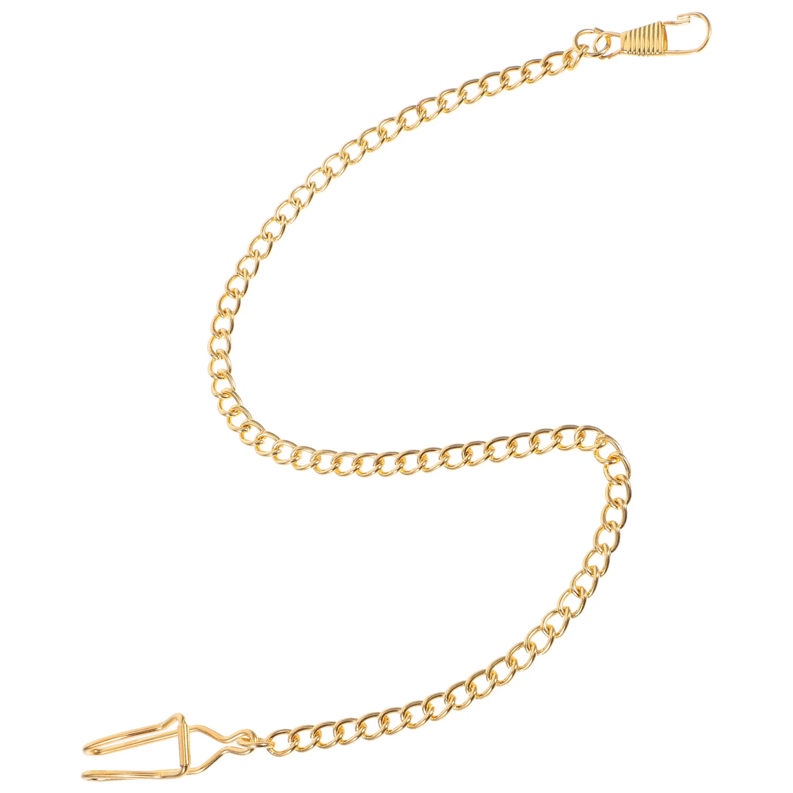 

Premium Golden Plated Pocket Watch Chain with Sturdy Construction Heavy Duty Lobster Clasp Perfect for Long Term Use Silver
