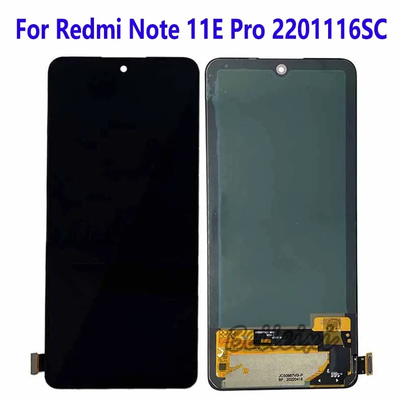 For Redmi Note 11E Pro 2201116SC LCD Display Touch Screen Digitizer Assembly
