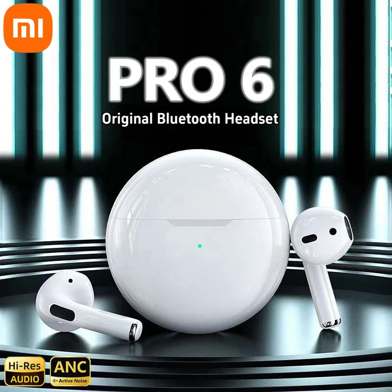 Xiaomi New Pro 6 TWS Wireless Headphones with Mic Fone Bluetooth Earphones Sport Running Headset for Apple iPhone Pro6 Earbuds