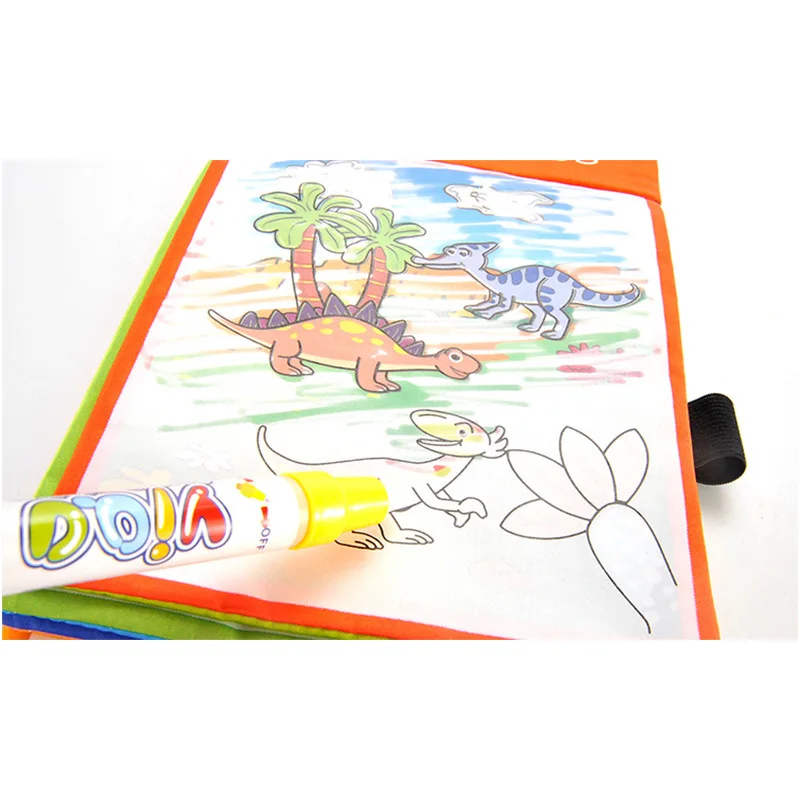 Livre de coloriage de peinture à l'eau magique de dessin animé pour enfants, ensemble de stylos, éducation des enfants, fuchsia, croquis de bricolage, dessin graffiti, album de bandes dessinées