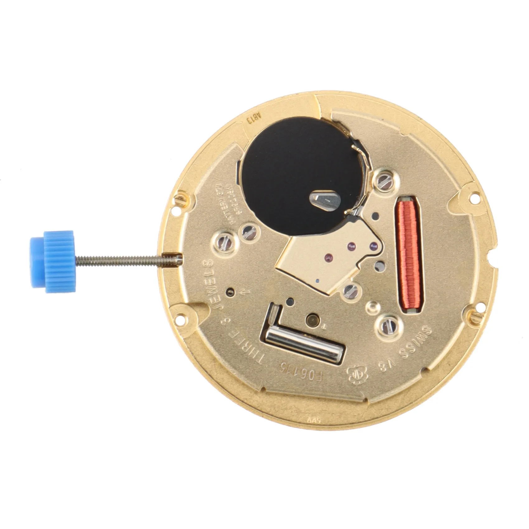 Caldo per ETA F06. e F06.115 Orologio con movimento al quarzo, data a 3', parti di riparazione dell'orologio e stelo di regolazione