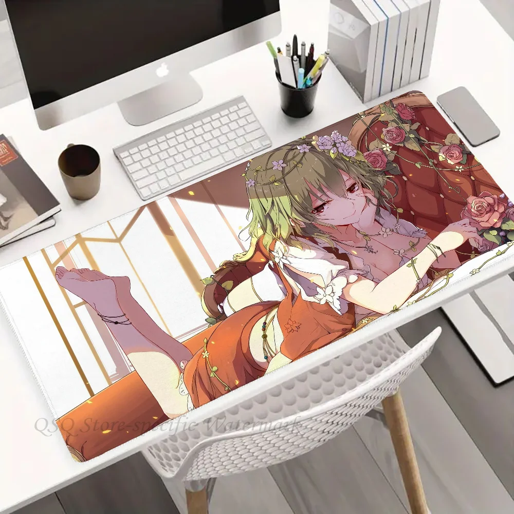 Kazami Yuuka Game T-TouHou P-Project Mousepad Mouse Mat Desk Mat With Pad Gaming Accessories Prime Gaming XXL Keyboard Pad Pad