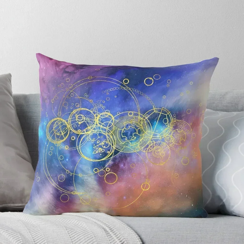 Time Lord Writing (vortex hues) หมอนอิง หมอนตกแต่ง เบาะนั่ง ผ้าคลุมโซฟา