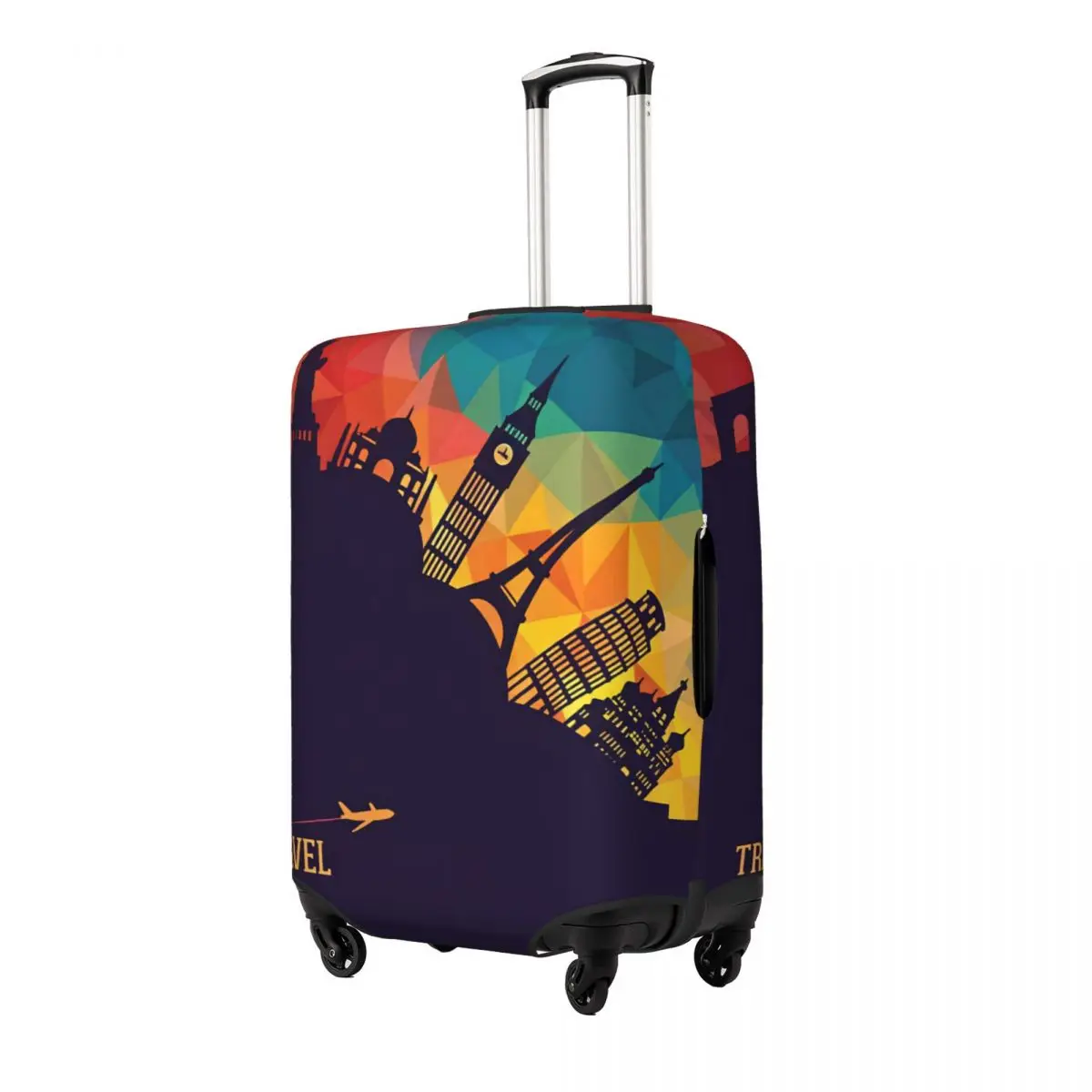Travel Around The World Suitcase Cover Travel Holiday Useful Luggage Accesories Protector