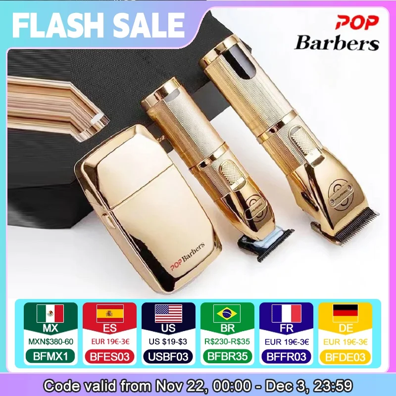 Pop Barbers P800 P700 P600 Hair Clipper Hair Trimmer for Men Professional Barber Hair Cutting Machine Finishing Haircut