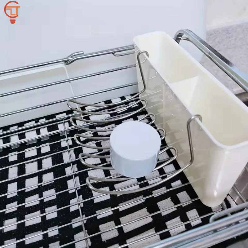 Wall Mounted Stainless Steel Soap Dish Drainer with Sink Cad