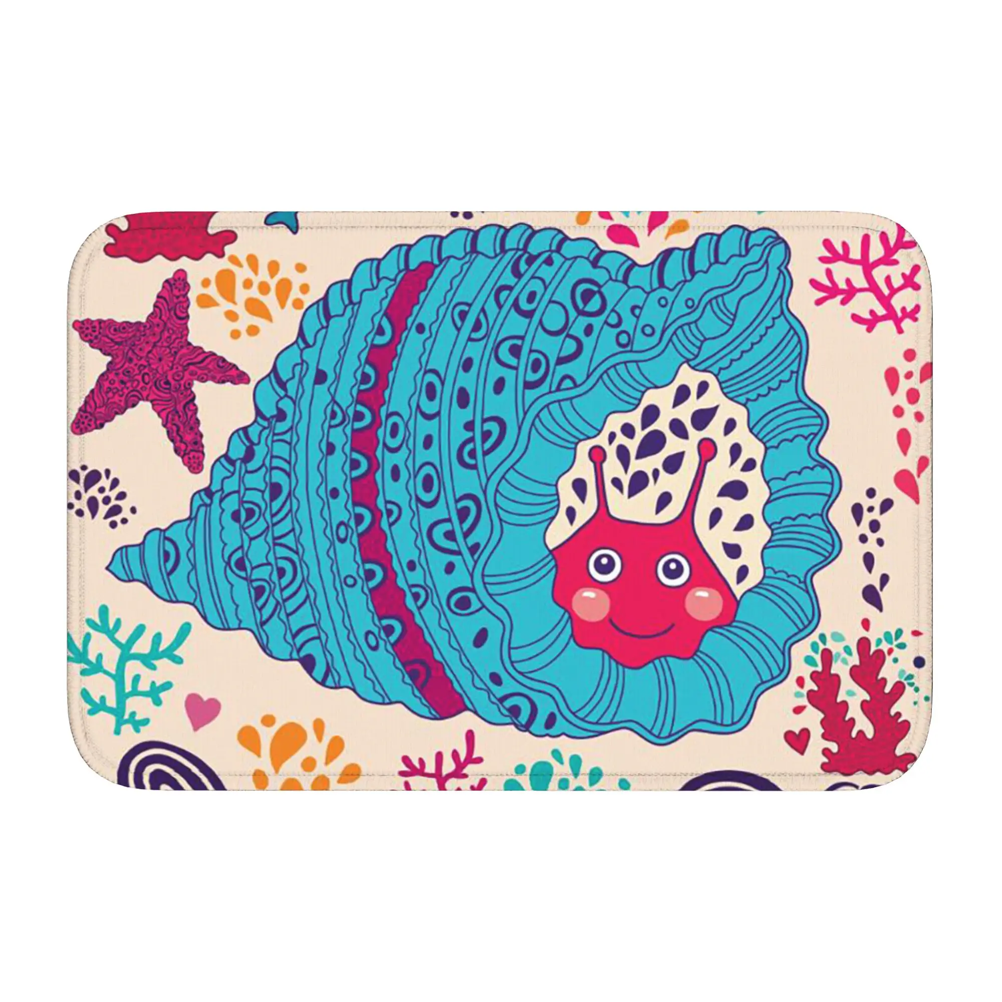 Under the sea design Doormat Antiwear Carpet Rug Kitchen Entrance Home Floor Mat for Bedroom Footpad Mats
