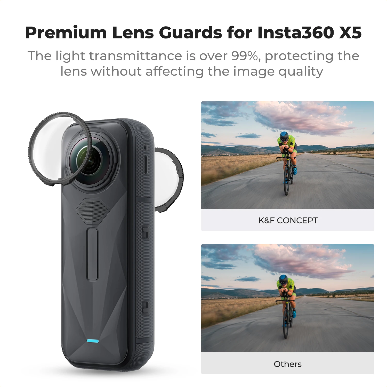 

Защитные стекла K&F CONCEPT Premium для Insta360 X5, высокопрозрачные, из закаленного оптического стекла, с многослойным покрытием