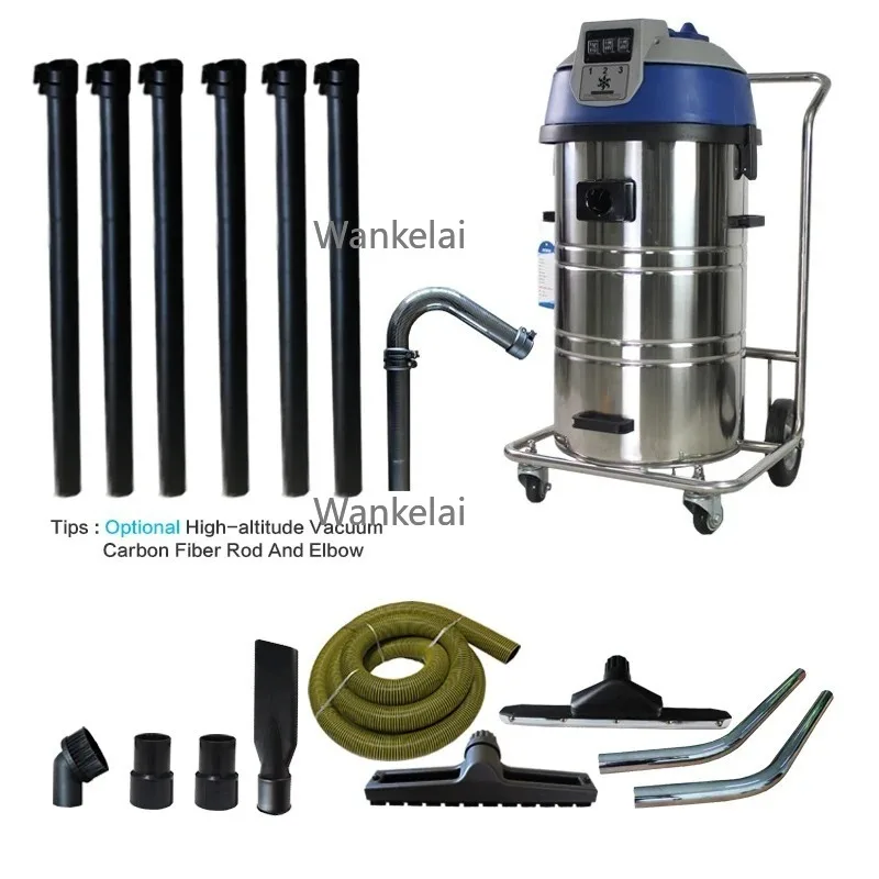 3600W Strong Suction Wet and Dry Industrial Vacuum Cleaner Gutter Machine Optional