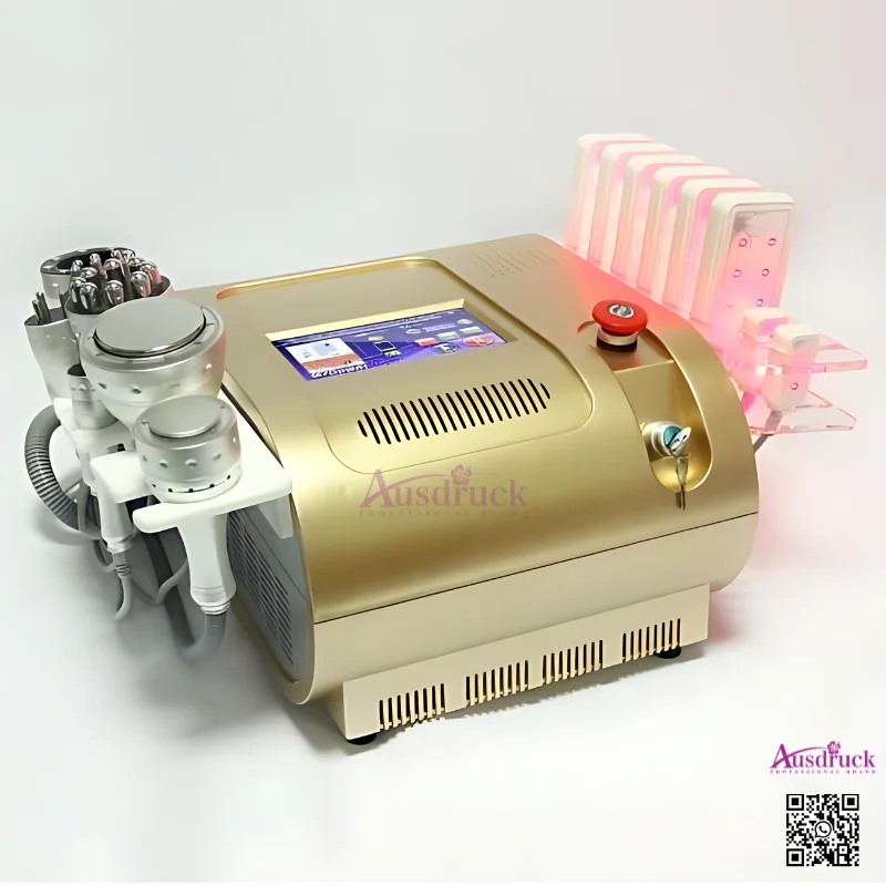 7in1 Vacuüm Radiofrequentie Lipo Laser Cavitatie RF afslankmachine Foton LED Lipolaser apparatuur voor gewichtsverlies CE