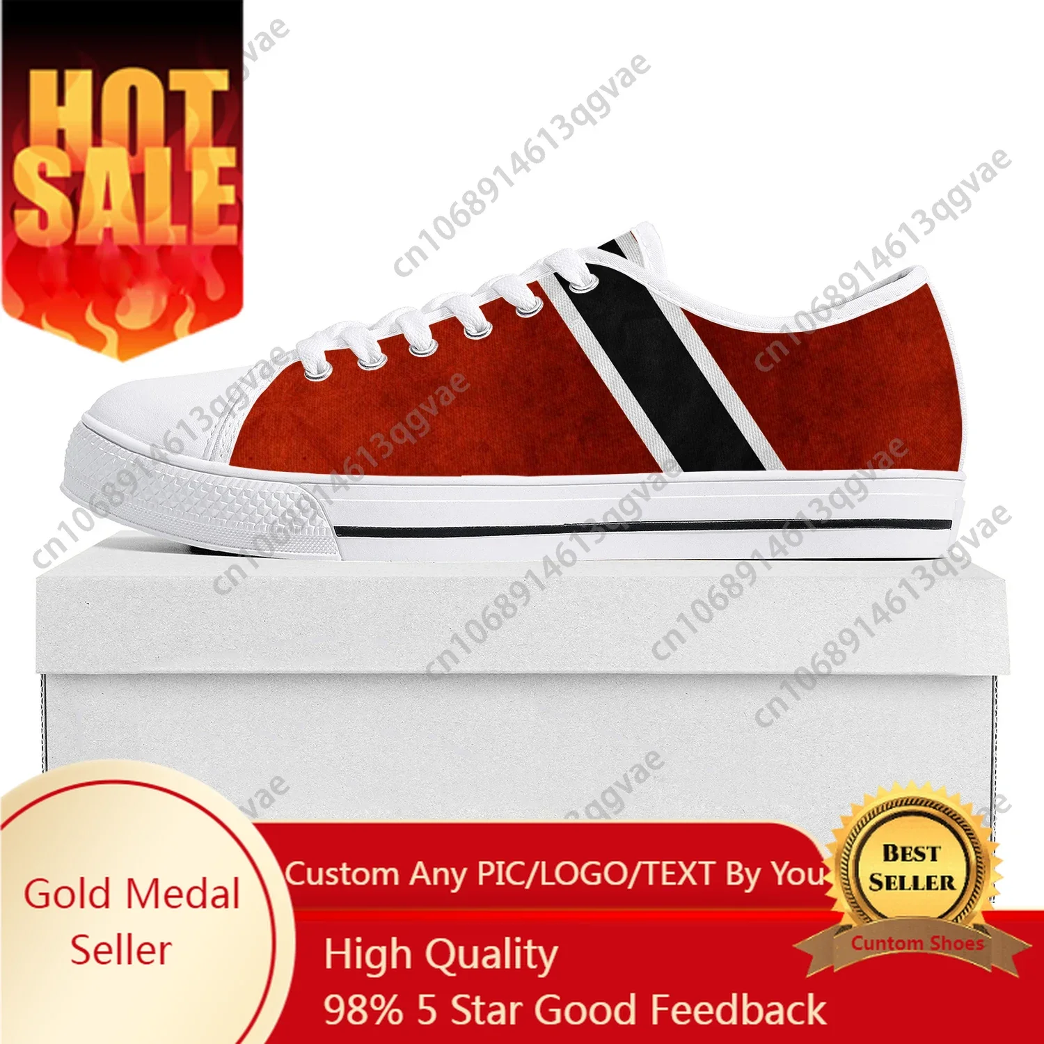 Trinidad and Tobago Flag Low Top High Quality Sneakers Mens Womens Teenager Canvas Sneaker Prode Casual Couple Shoes Custom Shoe