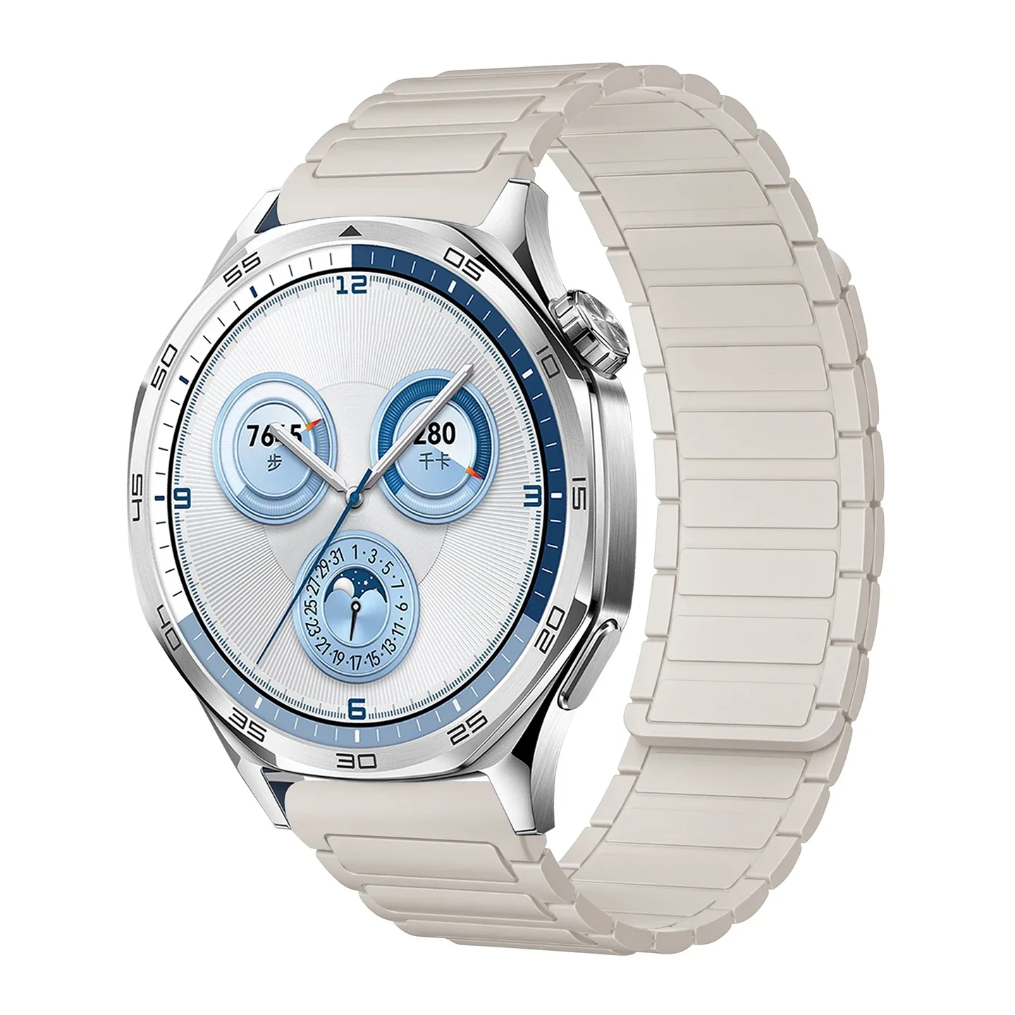 22 مللي متر الفرقة المغناطيسية لهواوي ساعة 4/3 برو GT4/3Pro 46 مللي متر في نهاية المطاف لينة سيليكون حلقة حزام ل Amazfit التوازن GTR 4/3/2 47 مللي متر #2