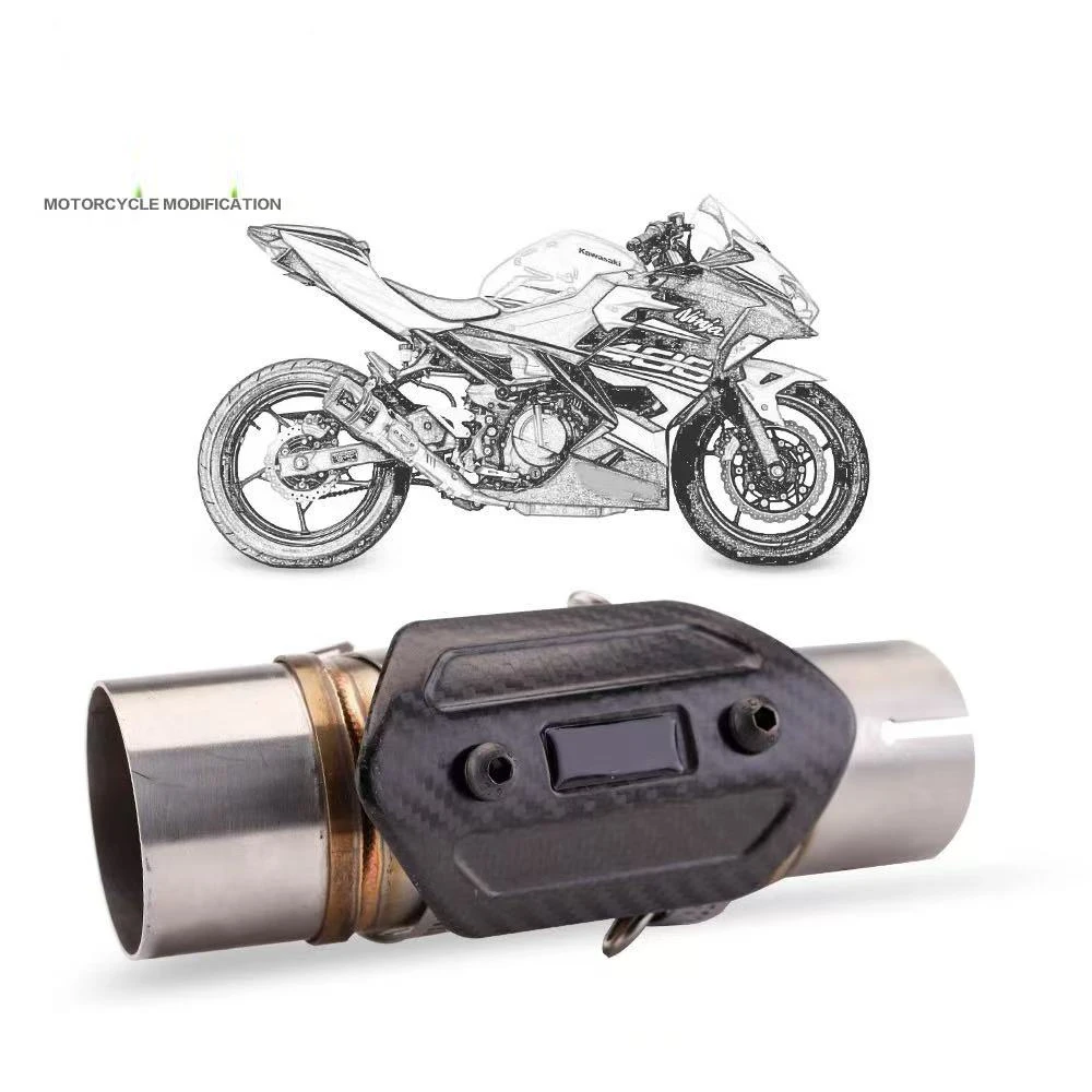 عادم الدراجة النارية لـ Kawasaki NINJA400 Z400 2017 2020-2023 DB Killer ضبط AR مجموعة درع الحرارة ملحقات ترقية الأداء