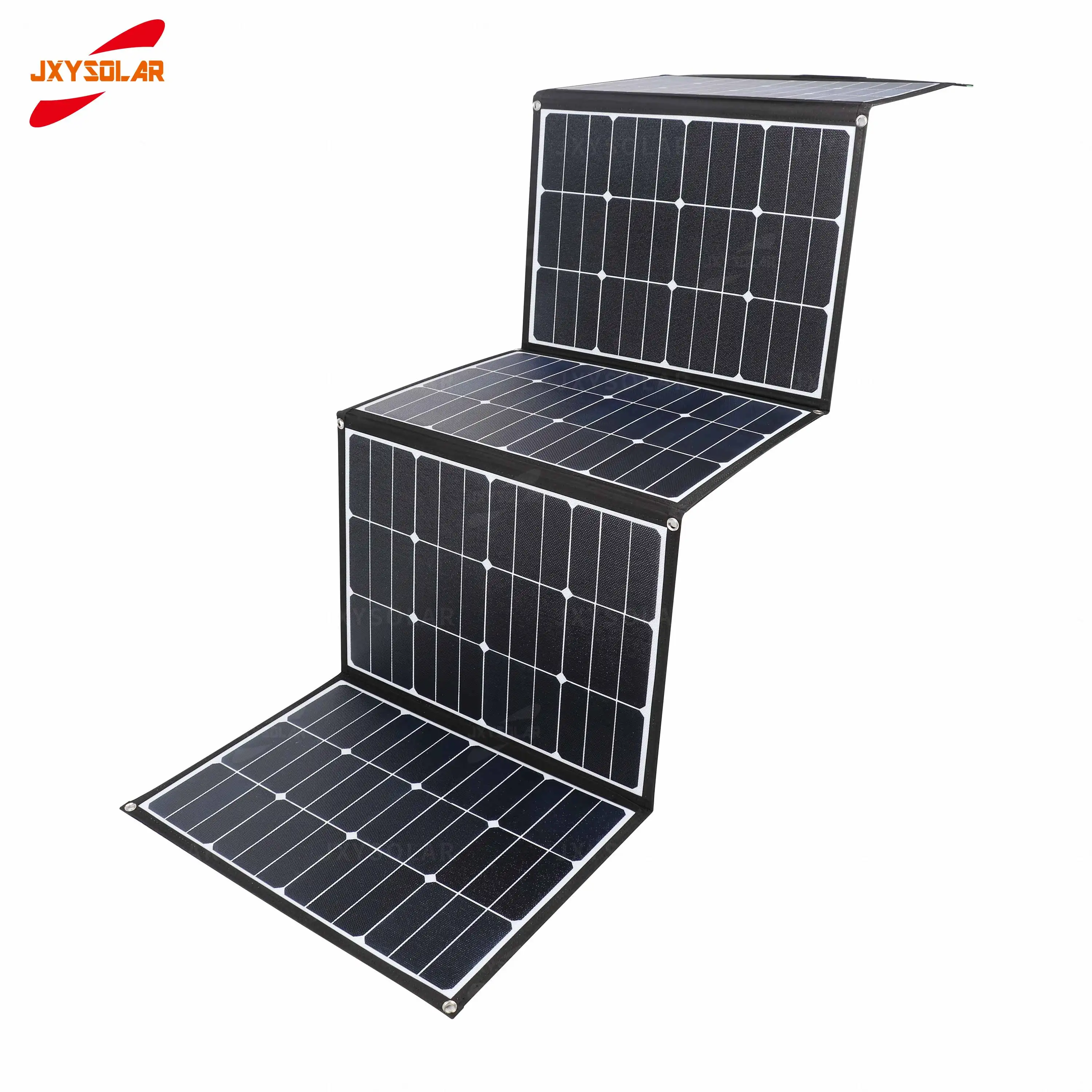 200W 20V Support Custom Five Fold ETFE Surface Sunpower Cell Portable Solar Panel For Outdoor