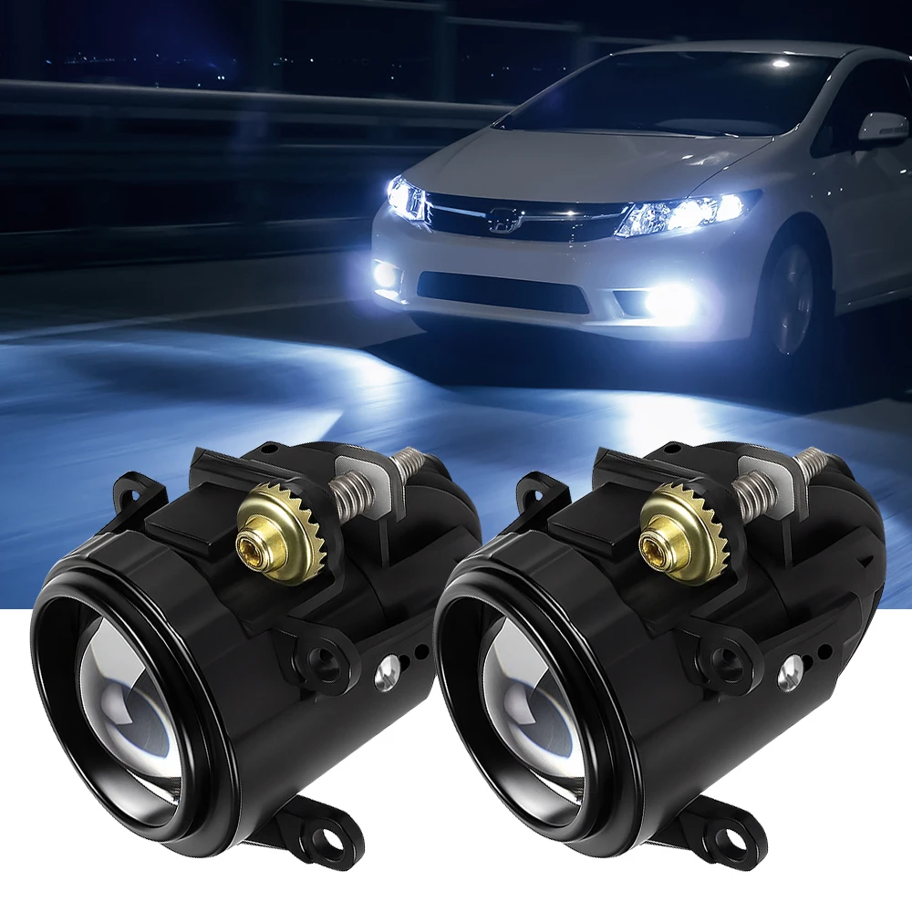

Линзы противотуманных фар 2,0 дюйма Bi LED Mini PTF линзы проектора Противотуманные фары для Toyota Corolla/Lexus/Camry/Fortuner/Hilux/Altis/Sienta