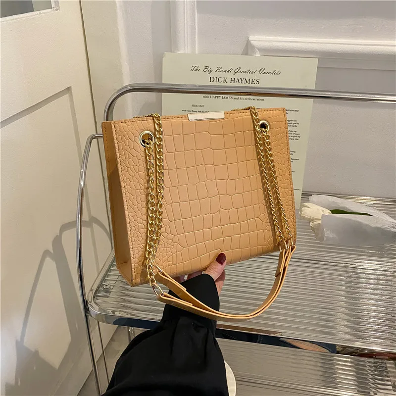 Korean Style Women Retro Style Shoulder Bag Large Capacity Popular Fashion Chain Crossbody Bag Shoulder Bag for Women